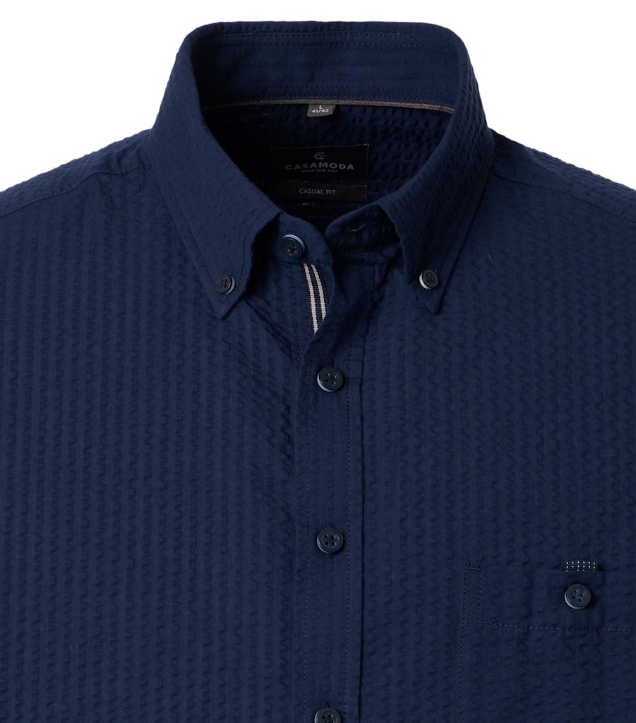 Casa Moda Herren Hemden kurz  Blau