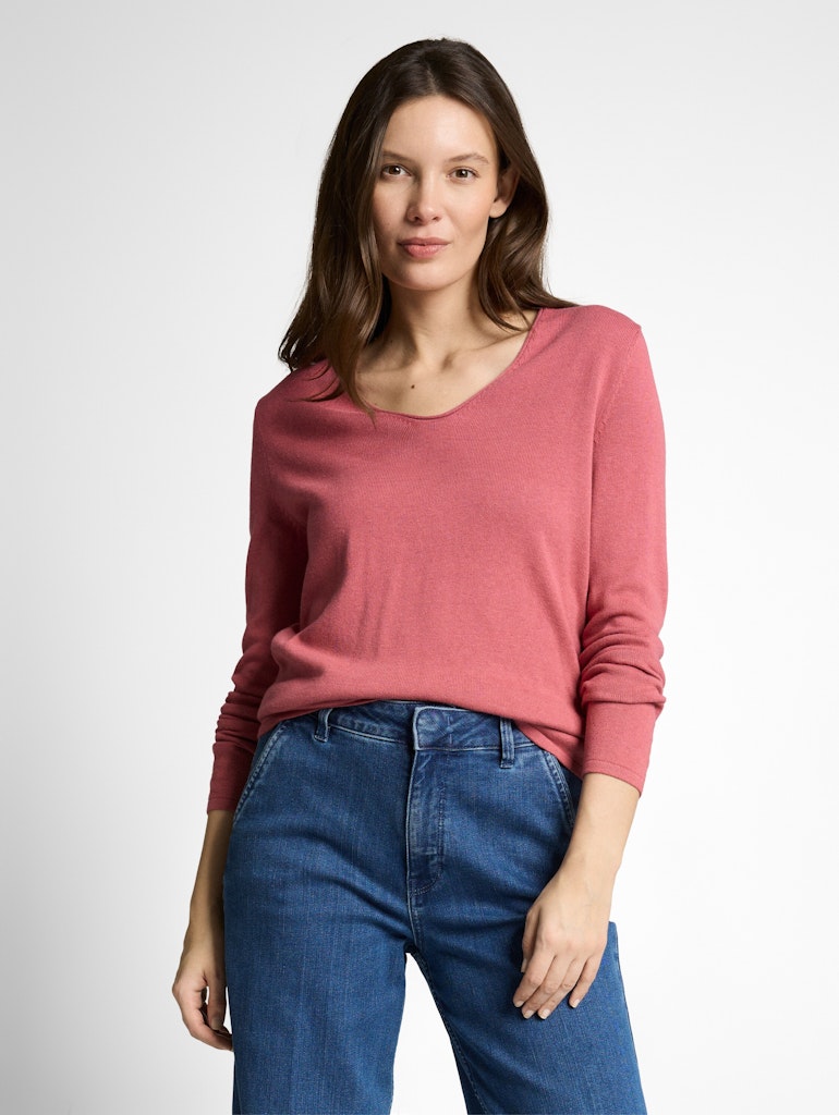 Tom Tailor Damen Sweatshirts Cozy Pink