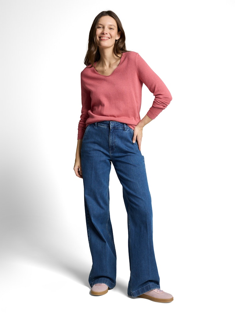 Tom Tailor Damen Sweatshirts Cozy Pink