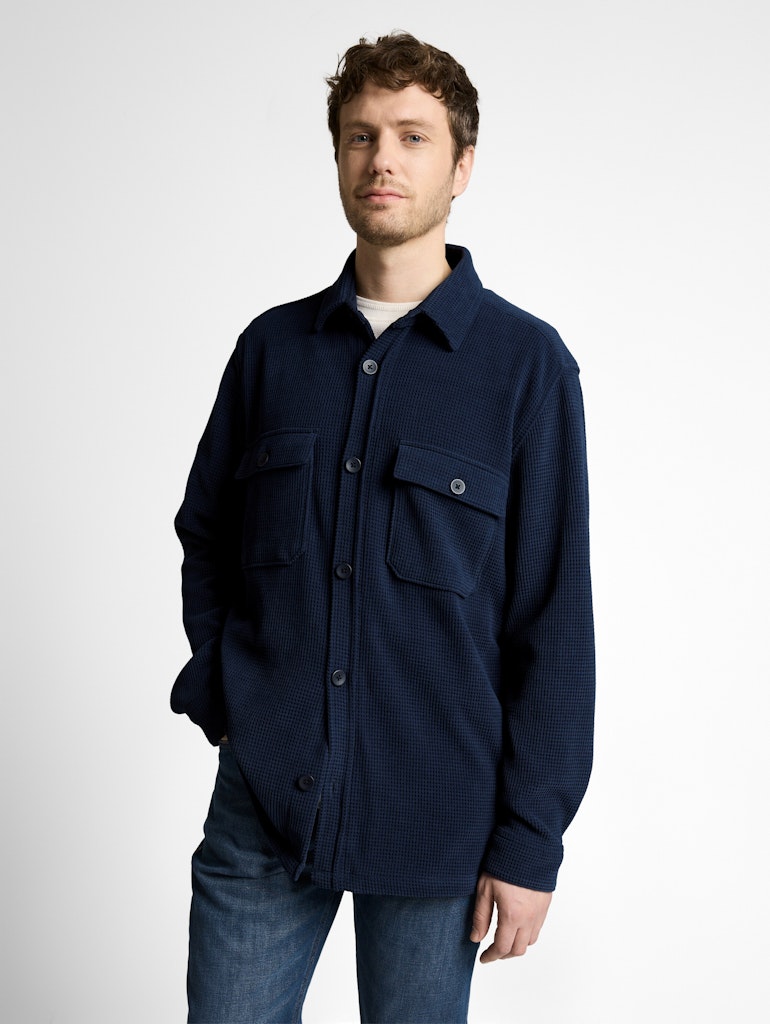 Tom Tailor Herren Hemden lang Sky Captain Blu