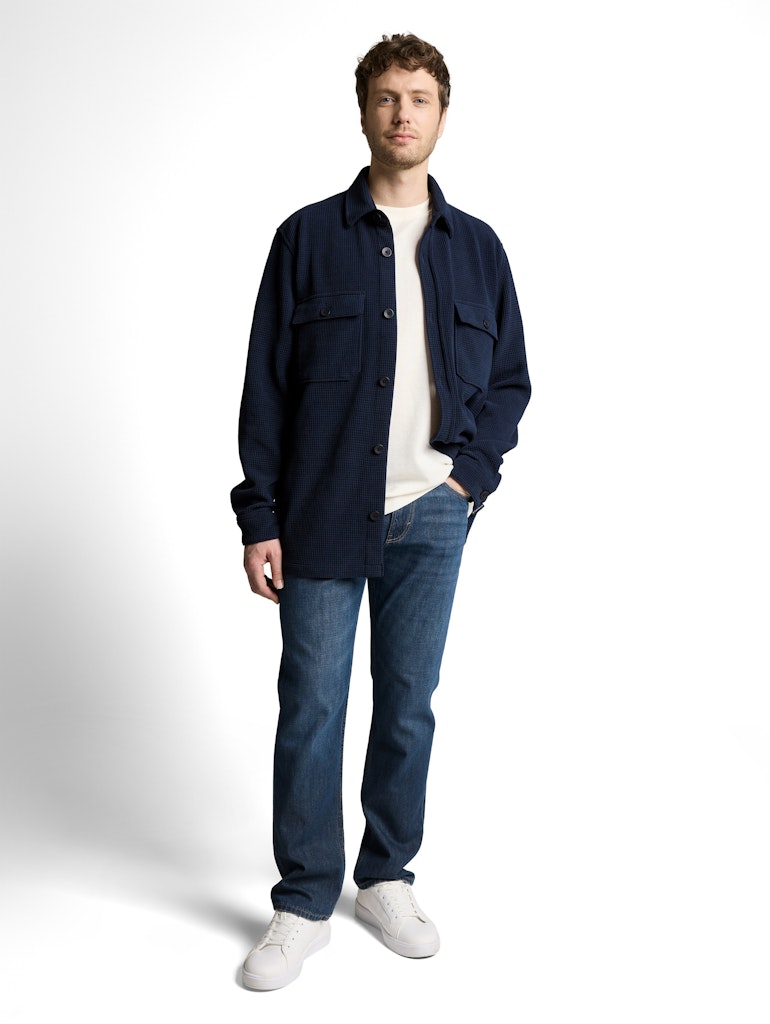 Tom Tailor Herren Hemden lang Sky Captain Blu