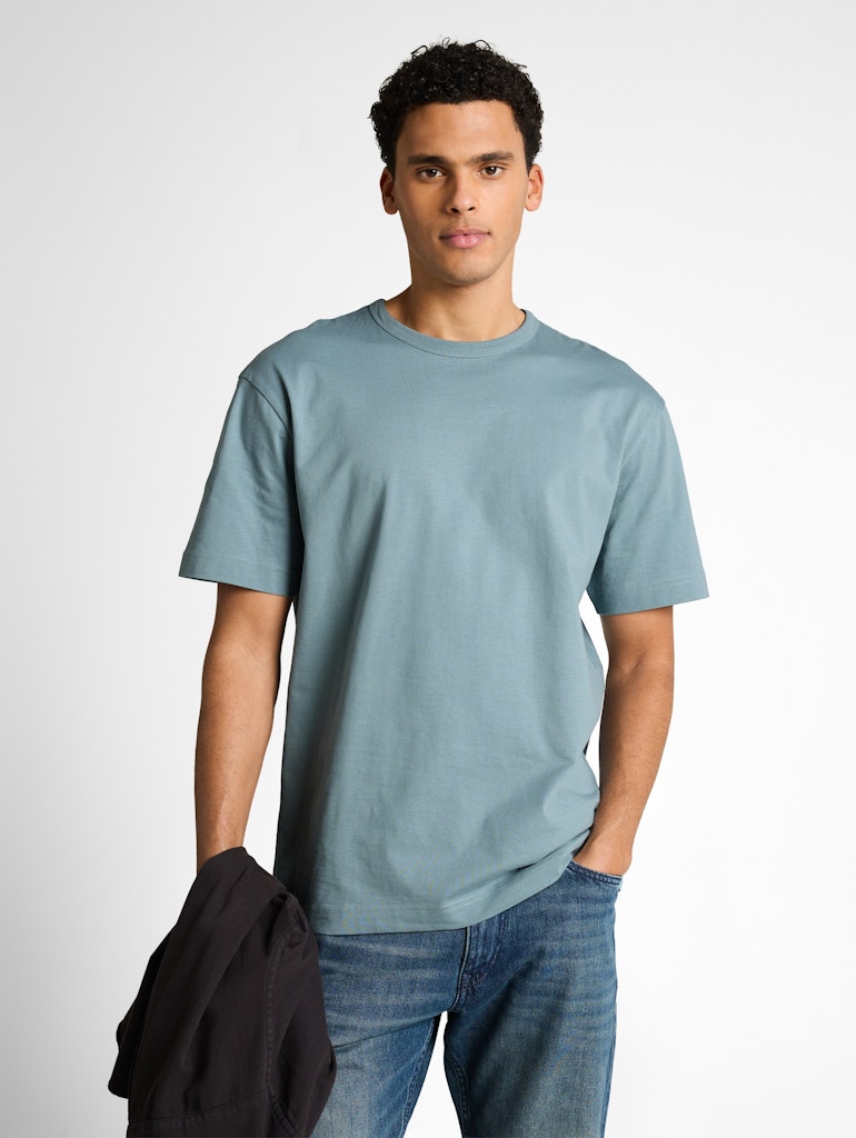 Tom Tailor denim Herren T-Shirts kurz Citadel Blue