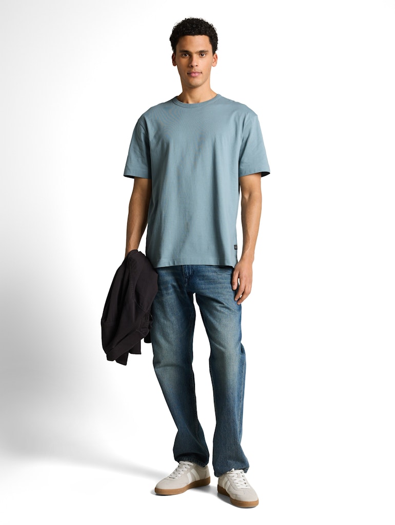Tom Tailor denim Herren T-Shirts kurz Citadel Blue