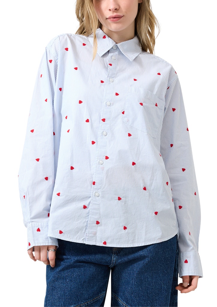 QS by S.Oliver Damen Blusen White