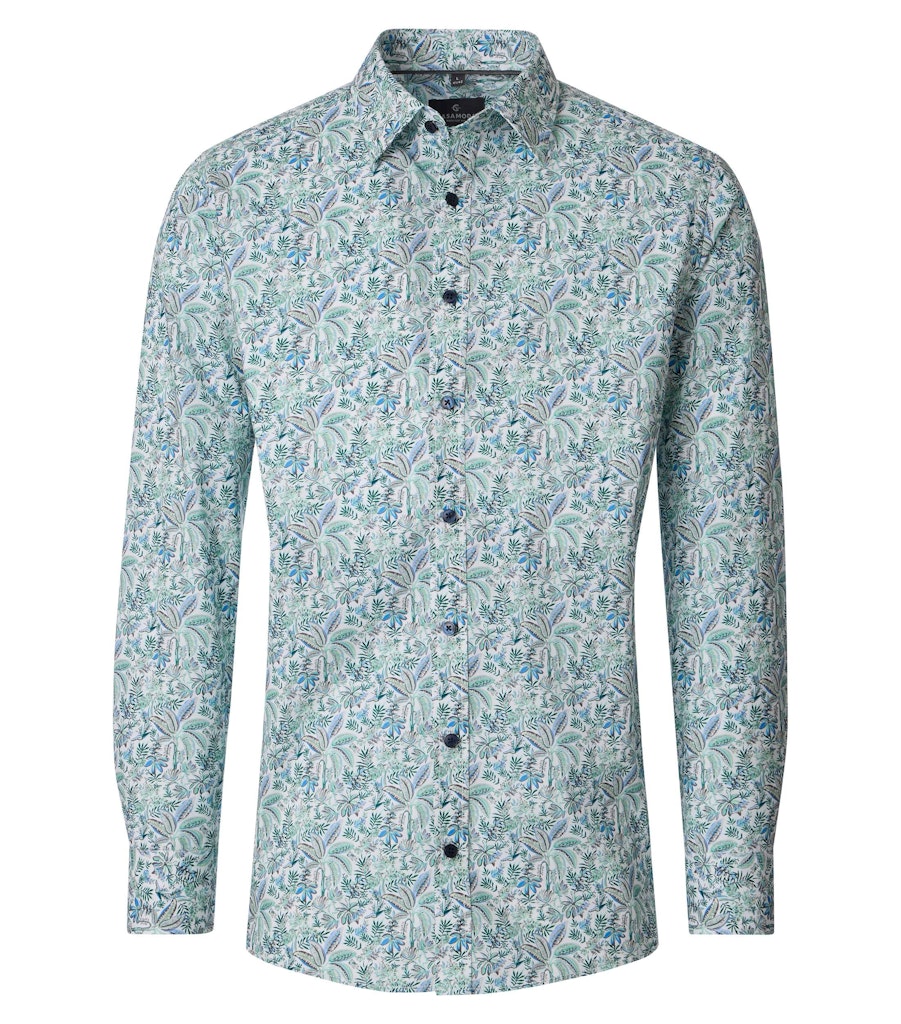 Casa Moda Herren Hemden  Gruen