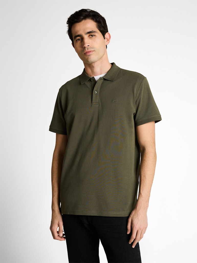 Tom Tailor Herren Polo-Shirts Deep Leaf Green
