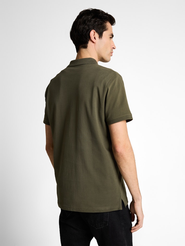 Tom Tailor Herren Polo-Shirts Deep Leaf Green