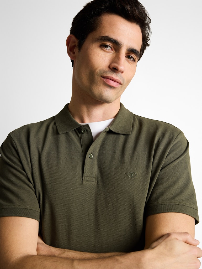 Tom Tailor Herren Polo-Shirts Deep Leaf Green