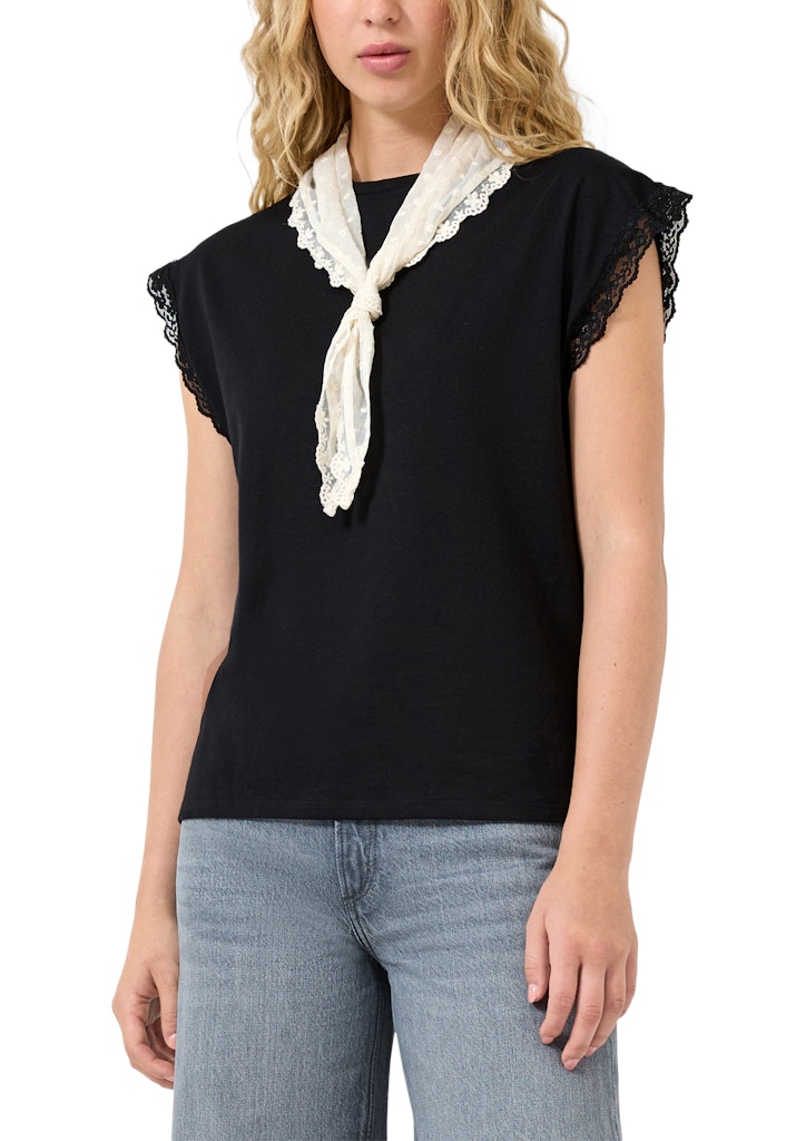 QS by S.Oliver Damen T-Shirts Grey/Black