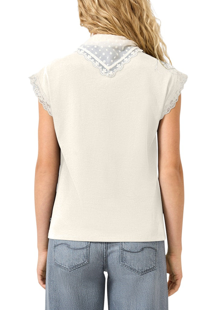 QS by S.Oliver Damen T-Shirts White