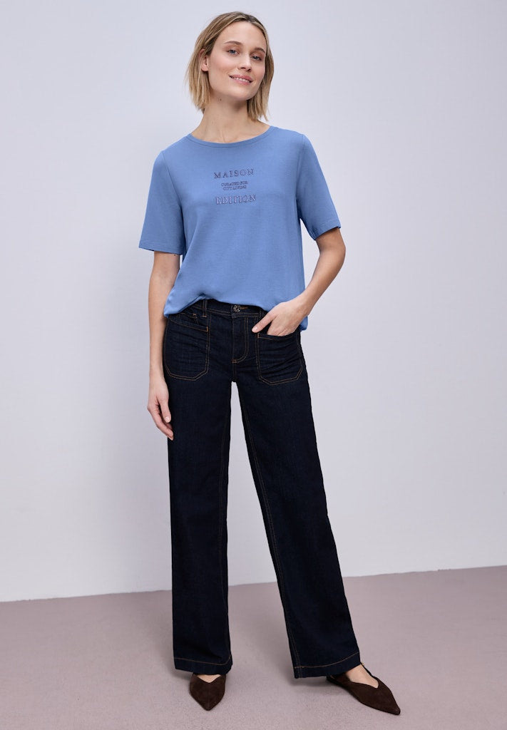 Street One Damen T-Shirts  Bonnet Bl