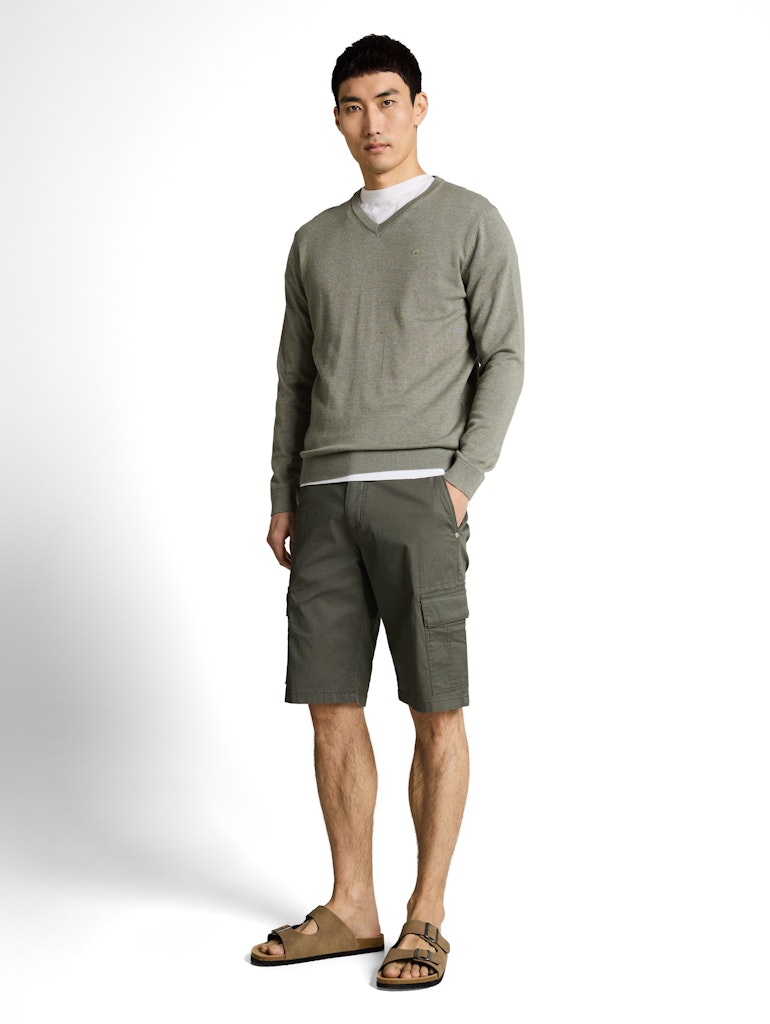 Tom Tailor Herren Hosen Khaki Mini Geom