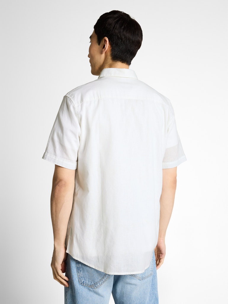 Tom Tailor Herren Hemden kurz White