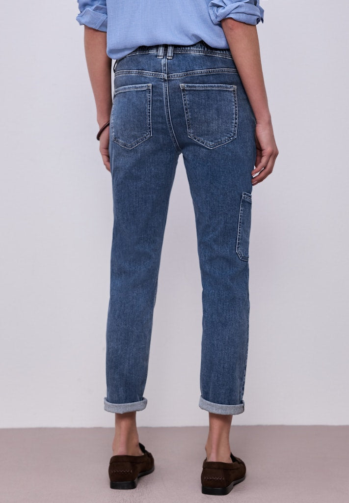 Street One Damen Hosen Medium Bl