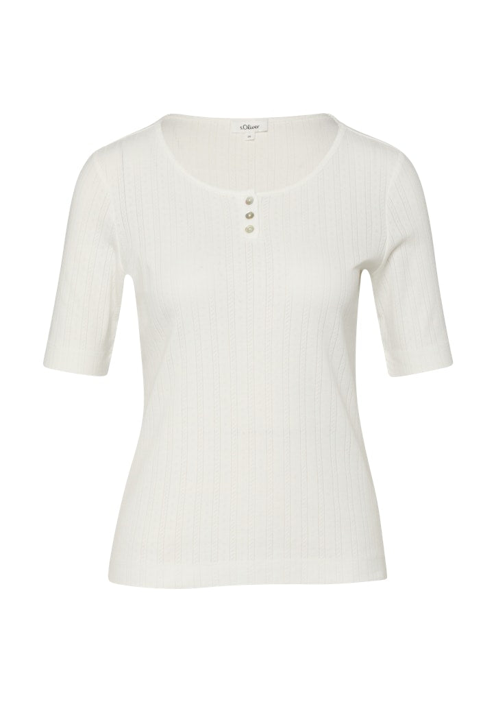 S. Oliver red Damen T-Shirts White