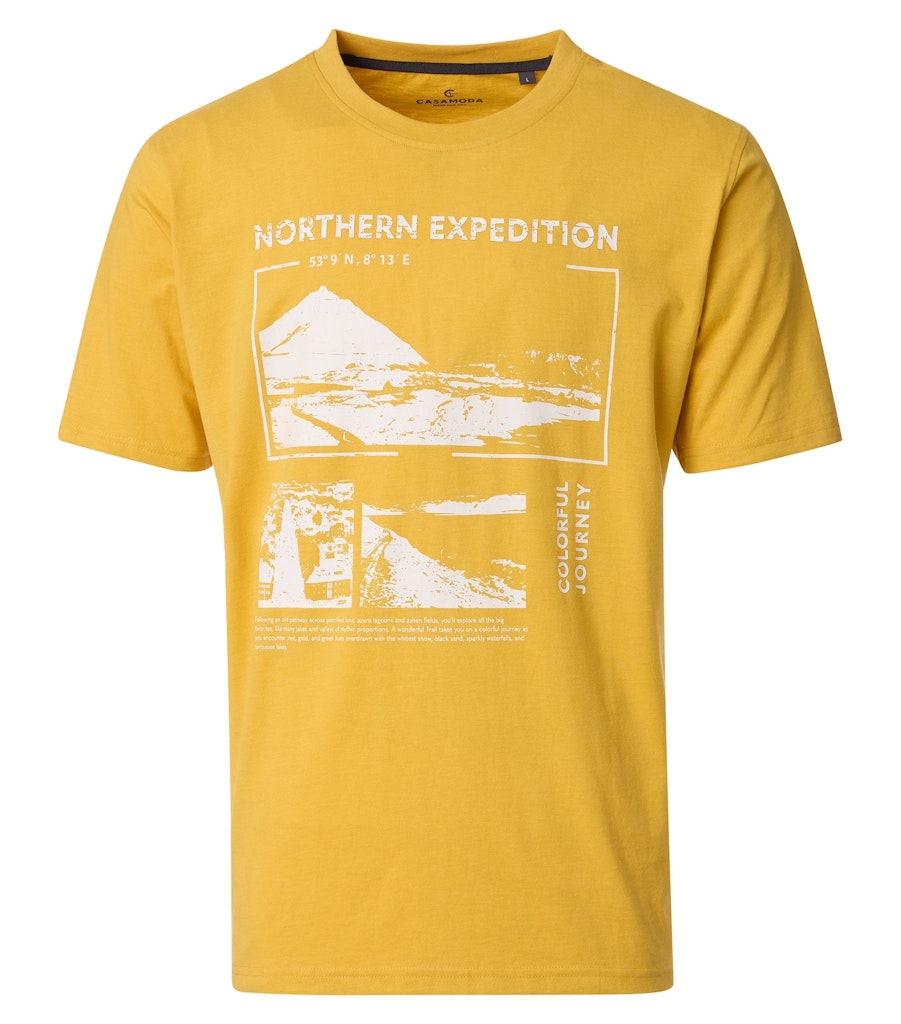 Casa Moda Herren T-Shirts kurz  Gelb