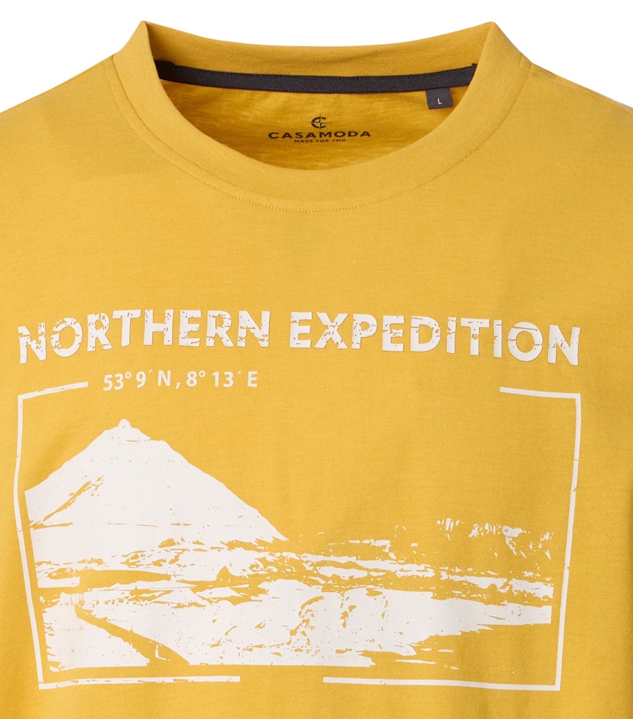 Casa Moda Herren T-Shirts kurz  Gelb