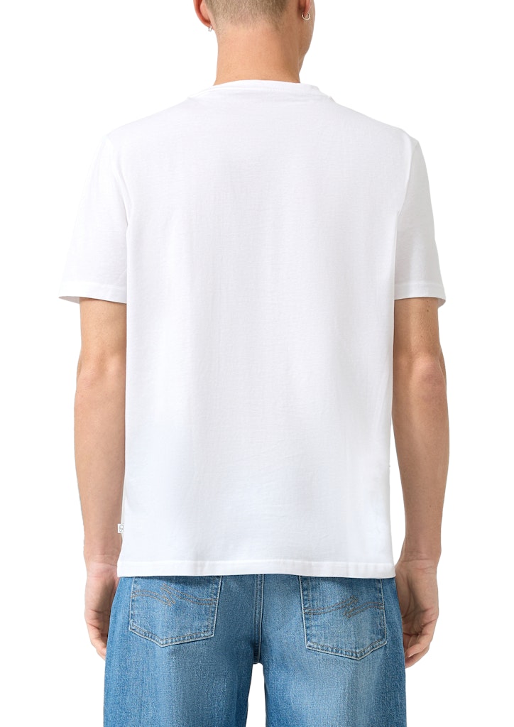 QS by S.Oliver Herren T-Shirts kurz White