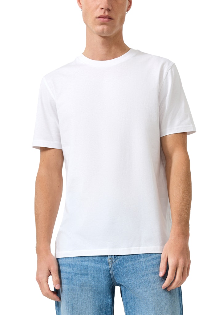 QS by S.Oliver Herren T-Shirts kurz White