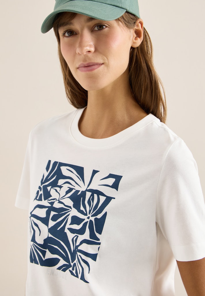 Cecil Damen T-Shirts Vanilla W
