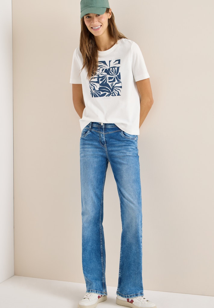 Cecil Damen T-Shirts  Vanilla W