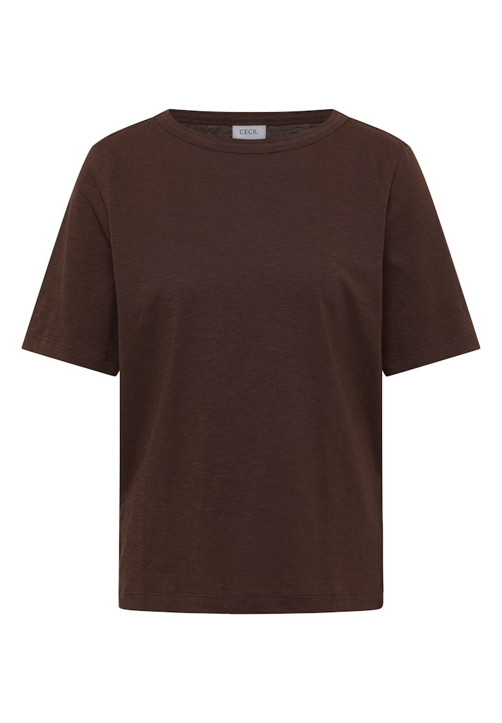 Cecil Damen T-Shirts  Macchiato