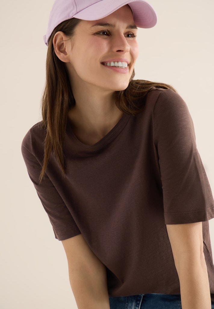 Cecil Damen T-Shirts Macchiato