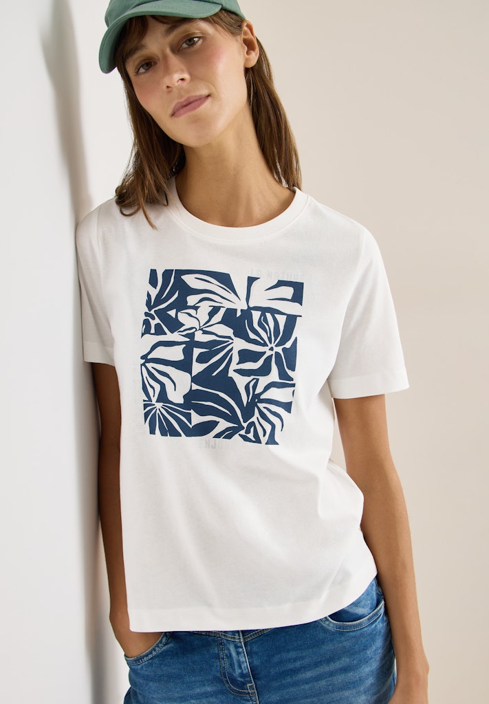 Cecil Damen T-Shirts  Vanilla W