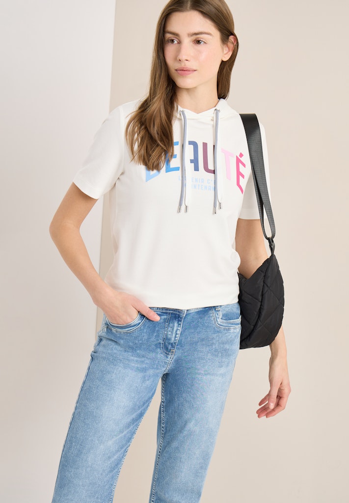 Cecil Damen T-Shirts  Vanilla W