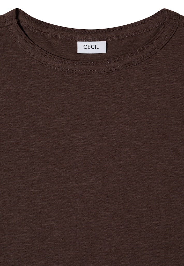 Cecil Damen T-Shirts  Macchiato