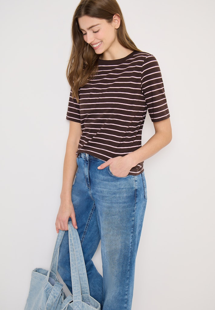 Cecil Damen T-Shirts  Macchiato