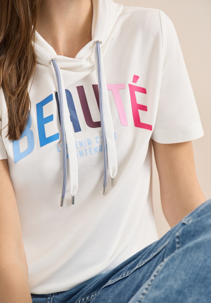 Cecil Damen T-Shirts  Vanilla W