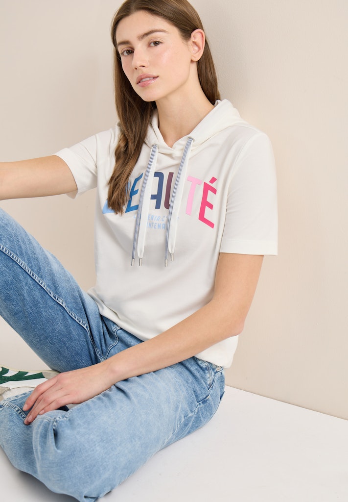 Cecil Damen T-Shirts  Vanilla W
