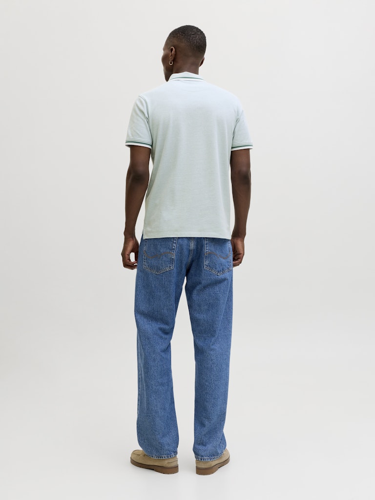 Jack & Jones Herren Polo-Shirts Mineral Blue/Pl