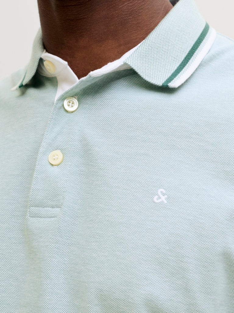 Jack & Jones Herren Polo-Shirts Mineral Blue/Pl