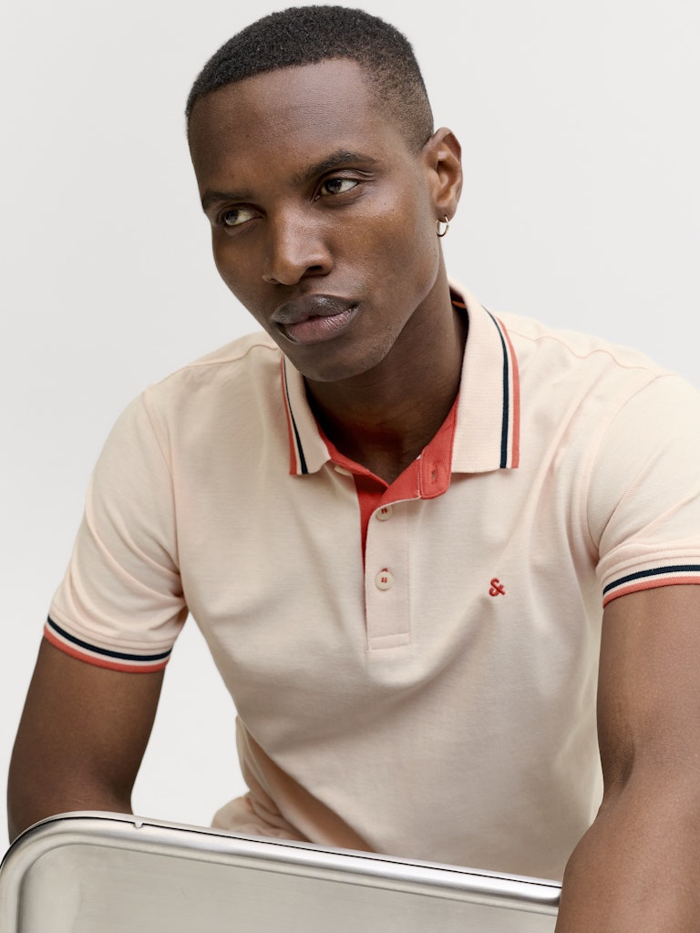 Jack & Jones Herren Polo-Shirts Beach Sand/Play