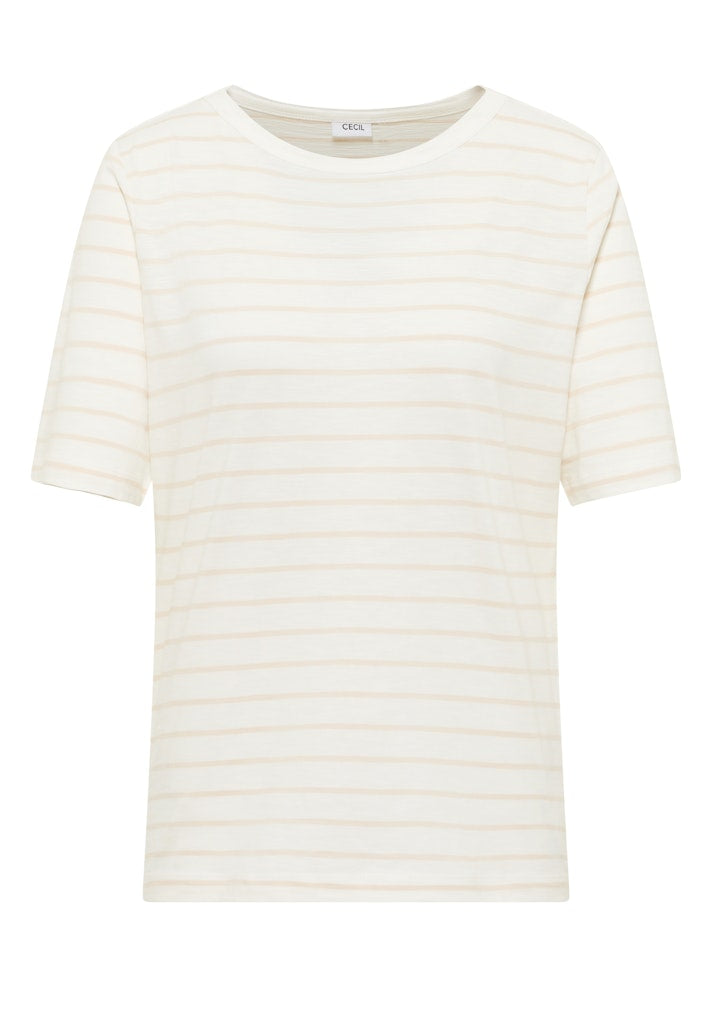 Cecil Damen T-Shirts  Vanilla W