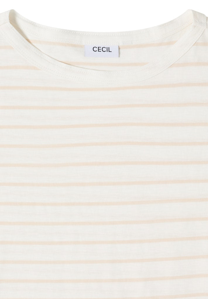 Cecil Damen T-Shirts Vanilla W