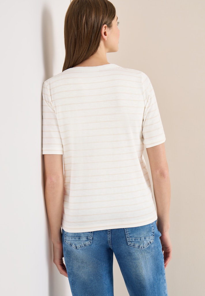 Cecil Damen T-Shirts Vanilla W