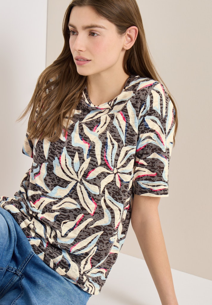 Cecil Damen T-Shirts Macchiato