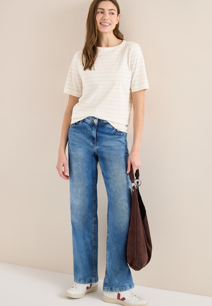 Cecil Damen T-Shirts  Vanilla W