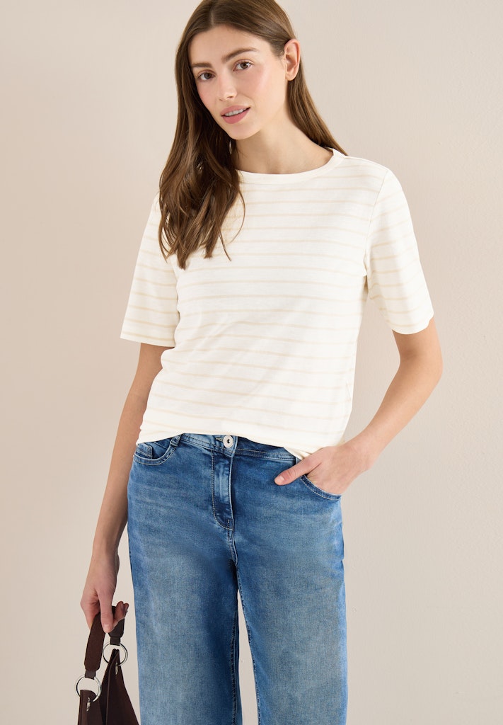 Cecil Damen T-Shirts Vanilla W