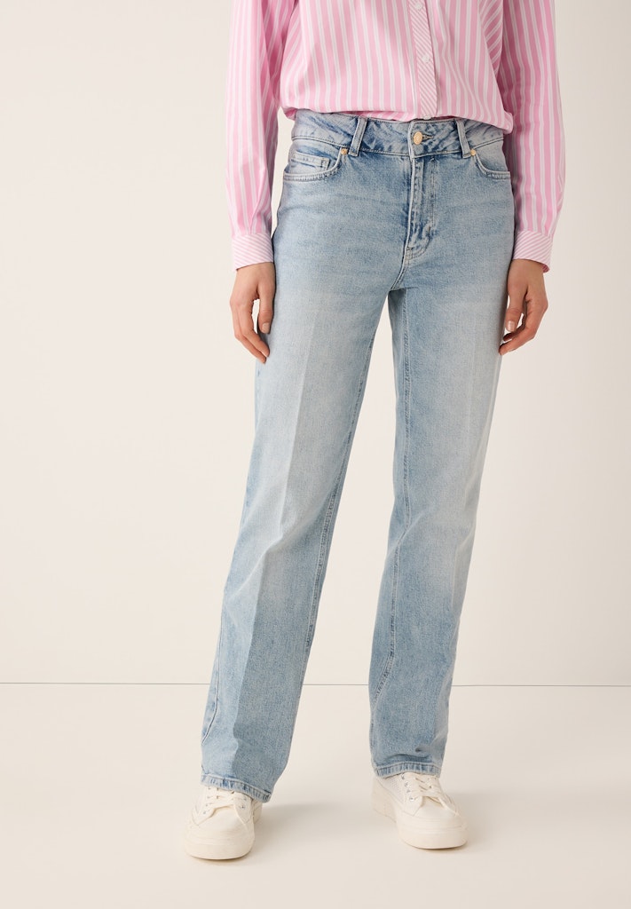 More & More Damen Jeans  Light Blue
