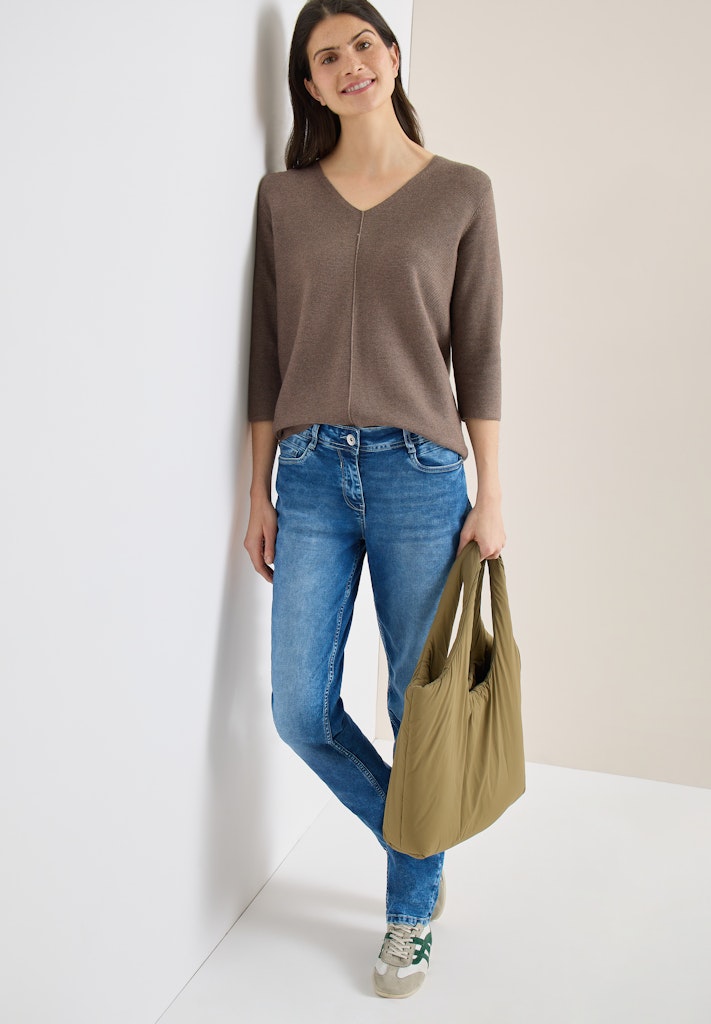 Cecil Damen Pullover  Coffee Ta