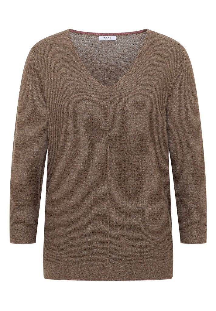 Cecil Damen Pullover  Coffee Ta