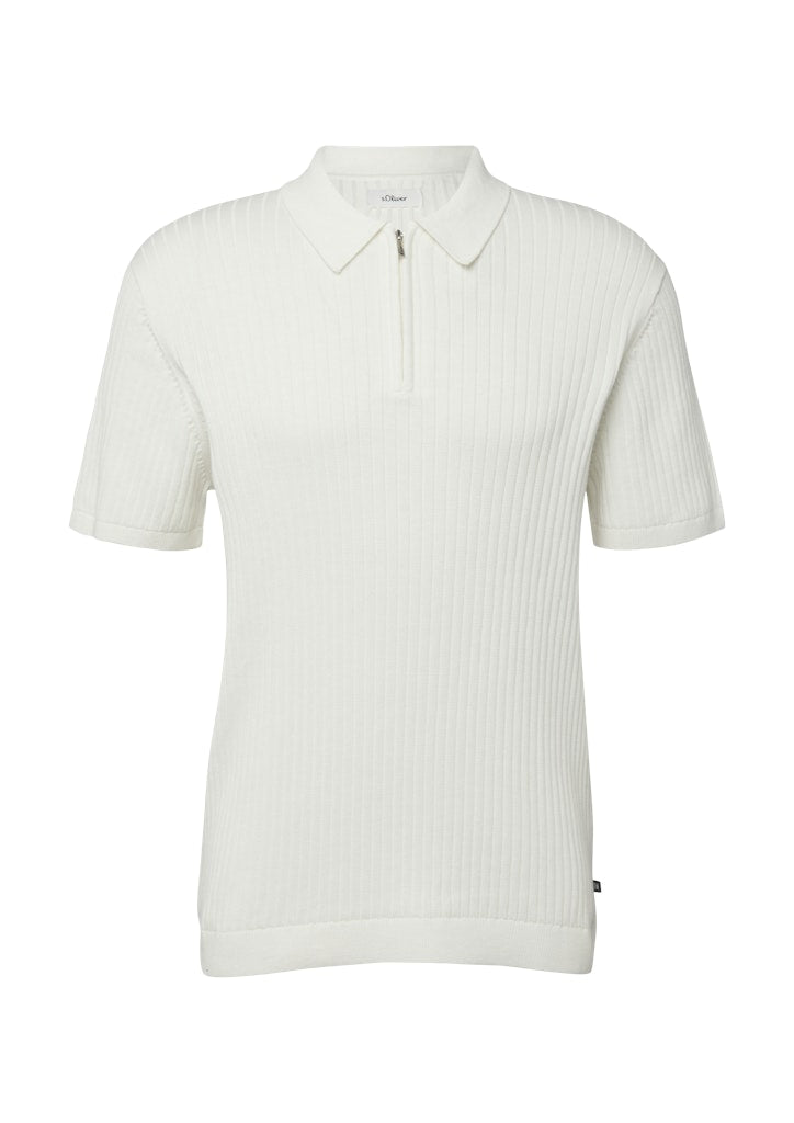 S. Oliver red Herren Pullover White