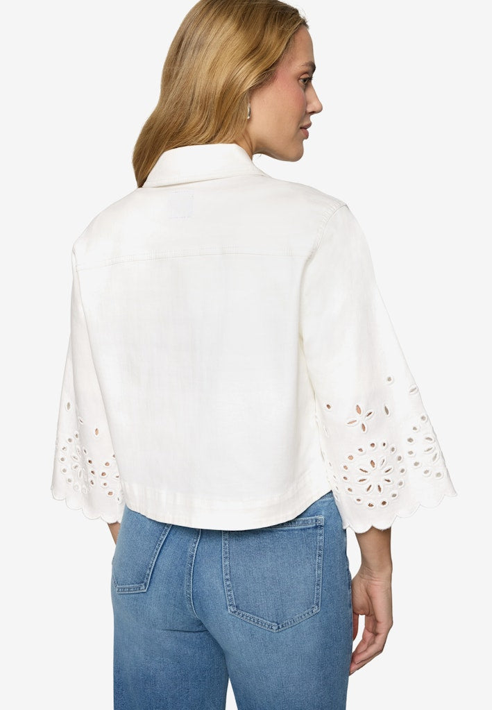 Zero Damen Blazer Patch Cream/Cre