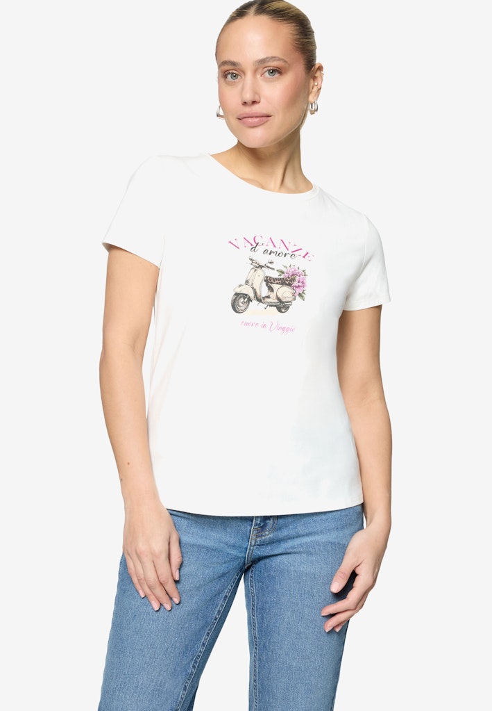 Zero Damen T-Shirts Patch Cream/Pin