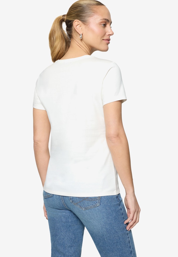 Zero Damen T-Shirts Patch Cream/Pin