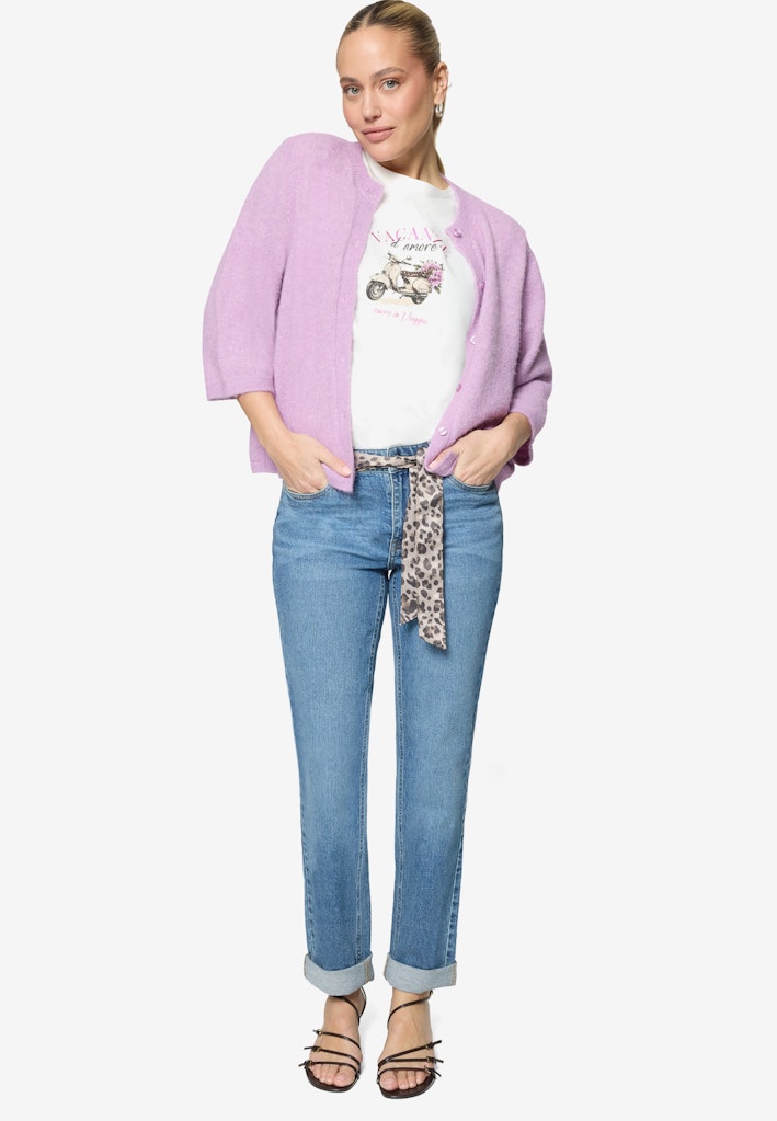 Zero Damen T-Shirts Patch Cream/Pin